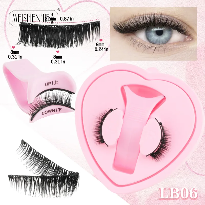 Magnetic Eyelashes 1Pcs No Glue Needed Reusable Natural Look 3D Lashes Easy Apply Soft Magnetic Lashes Kit for Eye Makeup — image 21