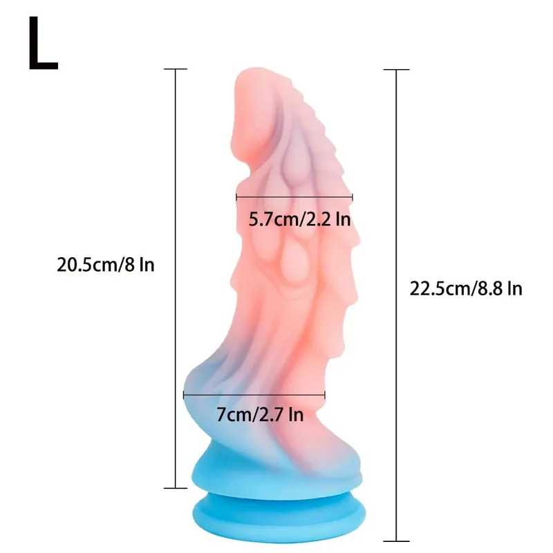 Dragon Dildo for Women Big Anal Dildo with Suction Cup Soft Monster Dildo Silicone Anal Plug Prostate Massager Sex Toys for Men