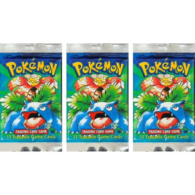 Pokémon Booster Packs Base Fossil Jungle 9 single bags 1 pack/11 Cards and Booster Box 3 1Box/36 Packs models Proxy Game Cards