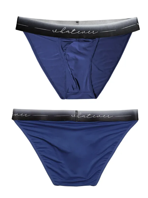 1pc Men's Sexy Semi-sheer Briefs - Ice Cold Fabric Printed Waistband Breathable Sweat-Wicking Soft Casual Daily Men Underwear — image 8