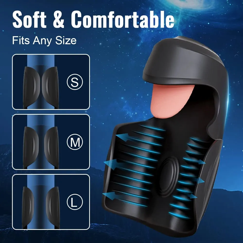 Men Penis Delay Trainer Male Masturbator Tongue Licking Glans Stimulater Delay Exerciser Vibrator Sex Toy for Men Adult Goods