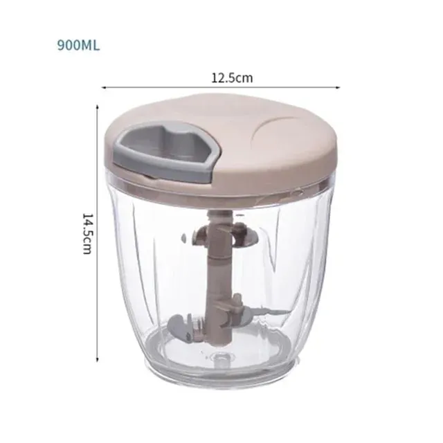500/900ML กระเทียม Chopper คู่มือกระเทียมกดอาหารเครื่องตัดผักเครื่องบดเนื้อ Gadgets ครัวมือ Mincer กระเทียม Masher — image 11