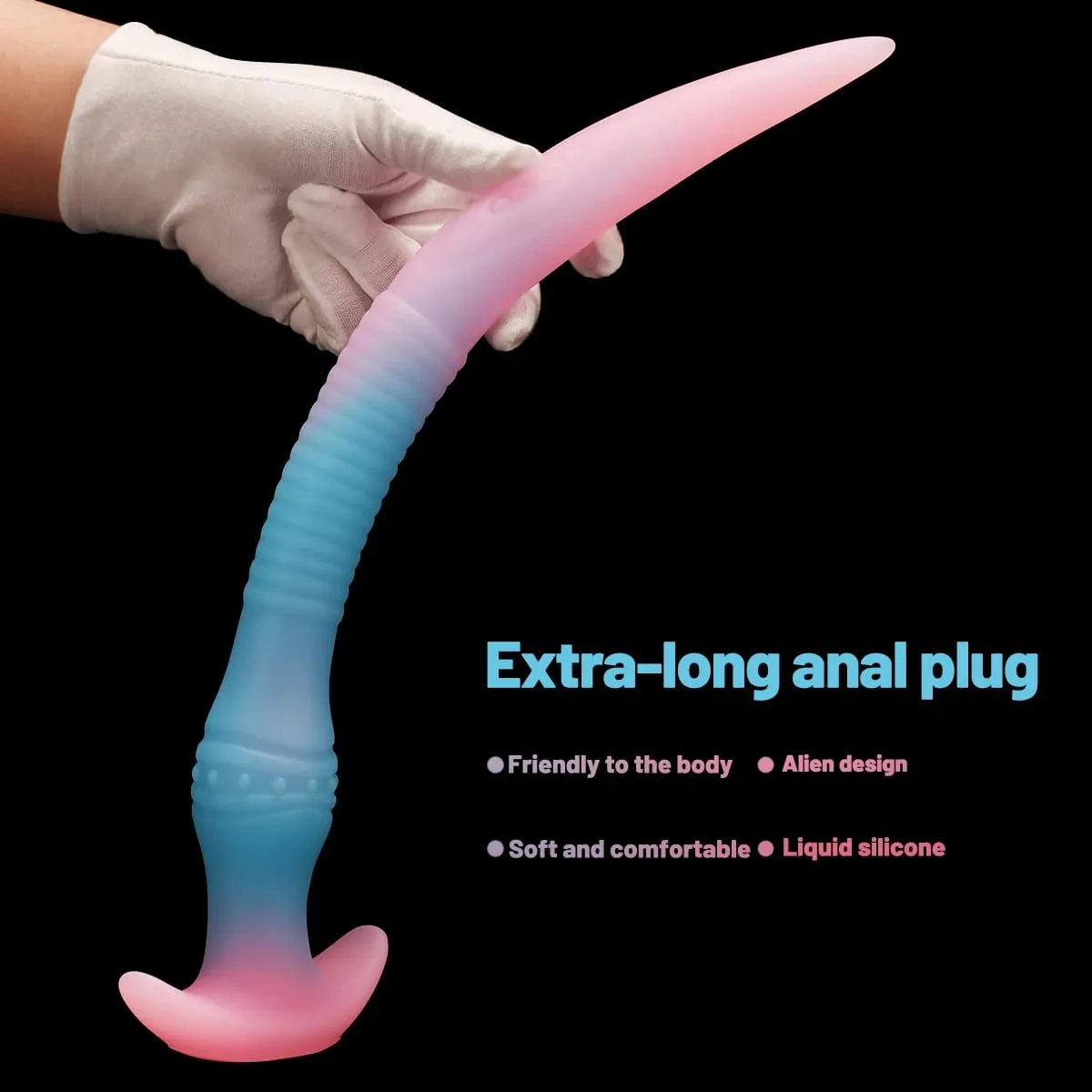 Mjuk flytande silikon Långa tentakler Analpluggar Lämpliga för alla spelare som en vuxen sexleksak Vaginal och anal stimulerande enhet