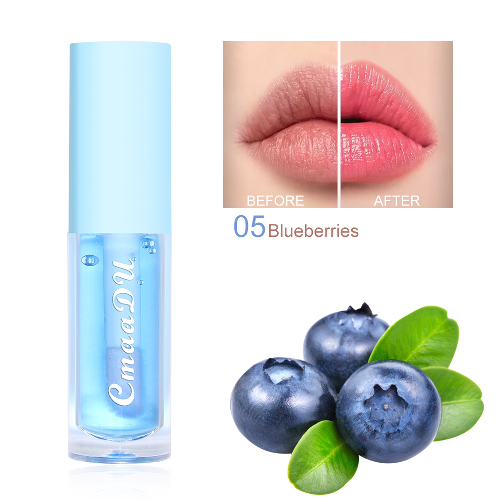 6 brilho labial que muda de cor, aroma frutado, hidratante e de longa duração, hidratação suave, tonalidade labial ativada por temperatura