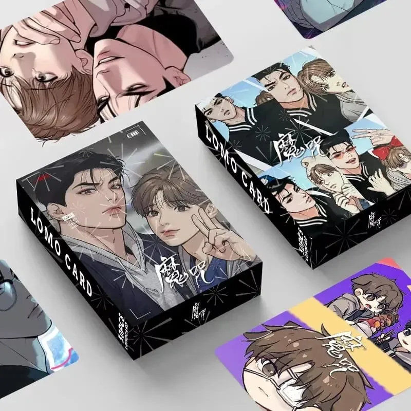 30 Pcs/Set Korean Manwha Laser Lomo Cards HD Photocards Comic Characters Cosplay Gift Set — image 1