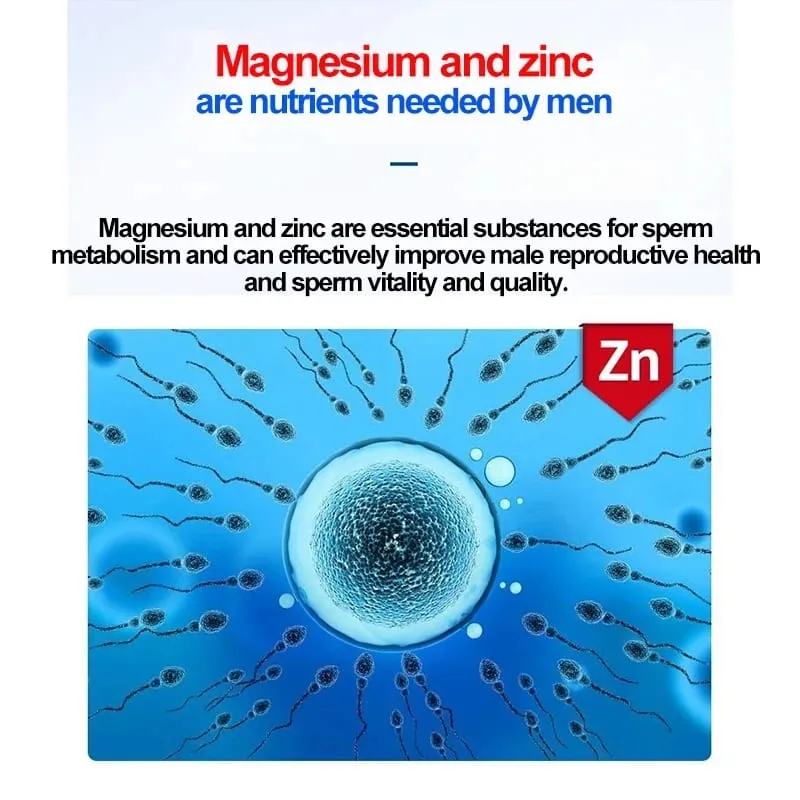 Najlepszy suplement magnezu i cynku 60 tabletek Zwiększa witalność Zdrowie immunologiczne — image 3
