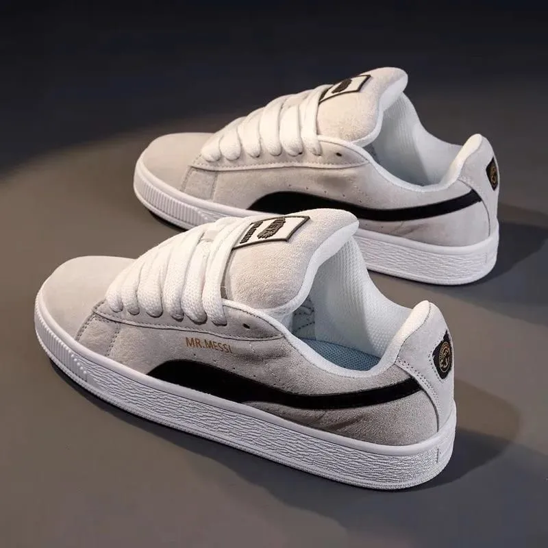 Skate Sneakers、LowTop Casual Board ShoesRetroFlat WalkingTrainers、Lace Up Platform Daily Footwear、Breathable Streetwear Sneakers — image 4