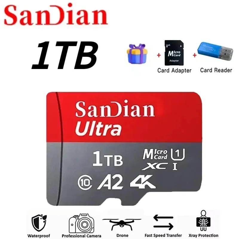 High-Speed 128GB Micro TF Card Class10 256GB Flash Card 512GB Memory Card for Smartphone Tablet — image 17