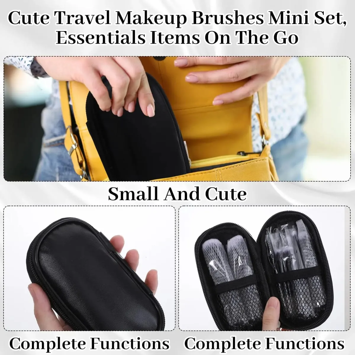 10 Pcs Mini Makeup Brush Set Travel Makeup Brushes — image 6
