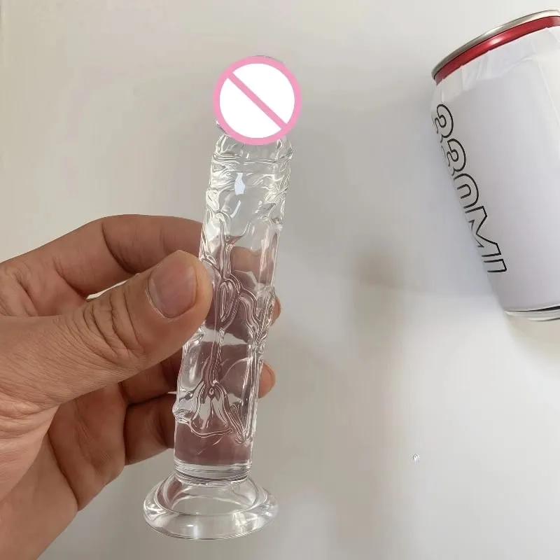Women Realistic Anal Butt Plug Transparent Dildo Suction Cup Big Dick Soft Masturbators G Spot Big Penis Adult Sex Product 18+ — image 5