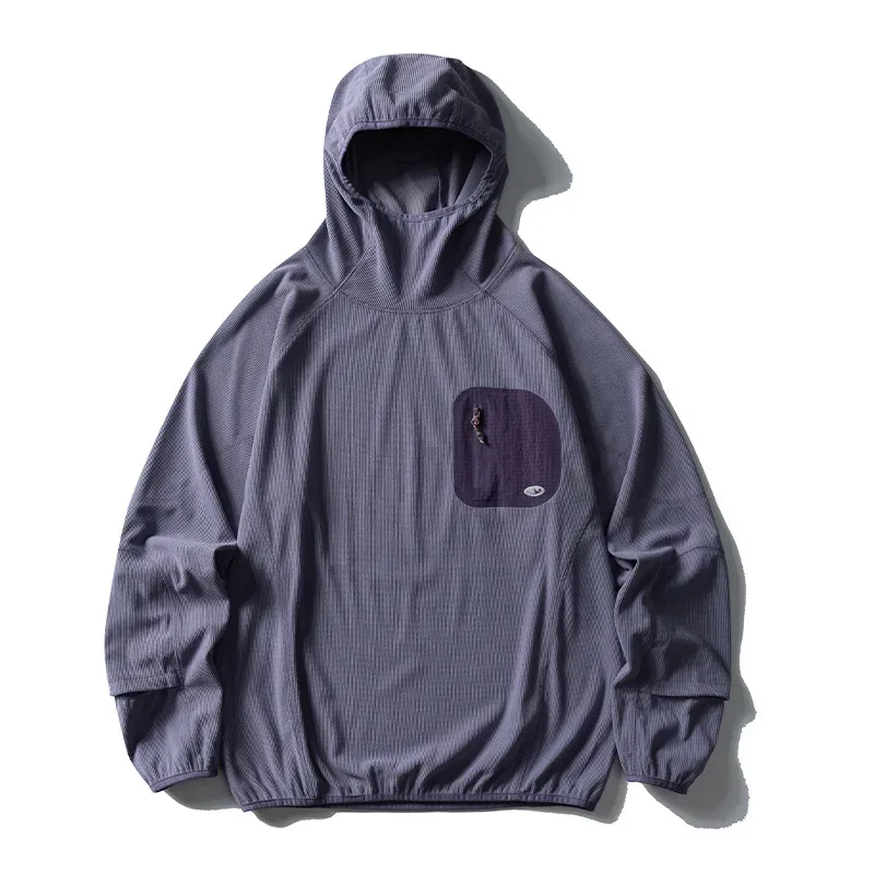 Outdoor Sport Hoodies Men Women Lightweight Fleece Long Sleeve Breathable Pullovers Hooded Sweatshirt Unisex Track T Shirts Tops