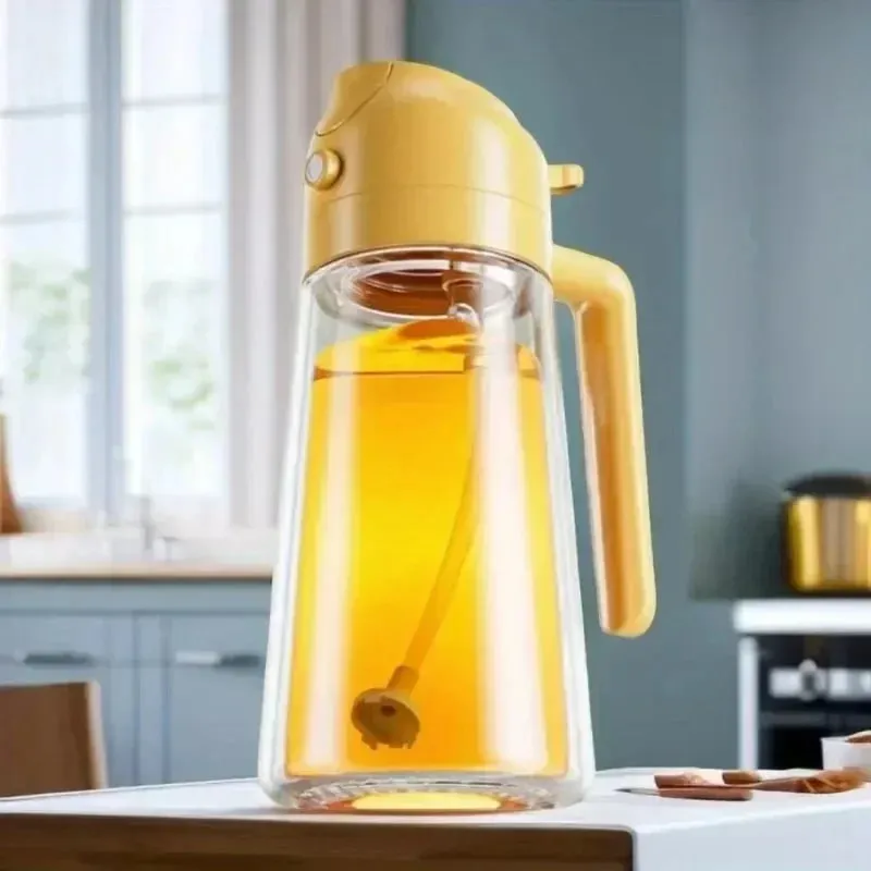 2in1 500ml Glass Oil Sprayer Oil Spray Bottle Oil Tank BBQ Kitchen Baking BBQ Picnic Kitchen Tools for Businesses — image 13