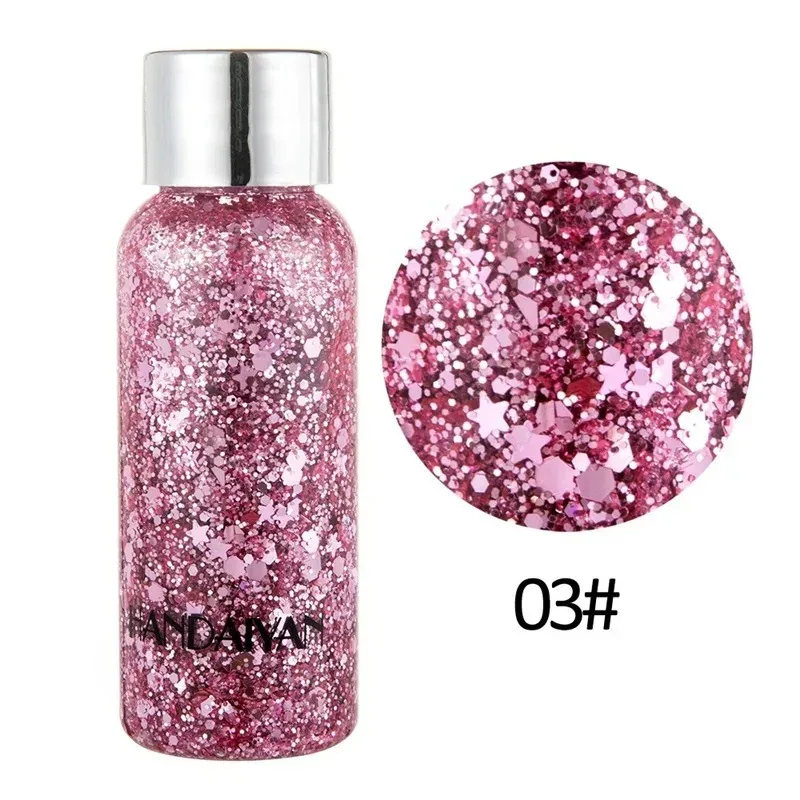 Eye Glitter Body Face Glitter Gel Art Waterproof High Gloss Shine Glitter Multifunctional Makeup Painting Brighten Stage Makeup