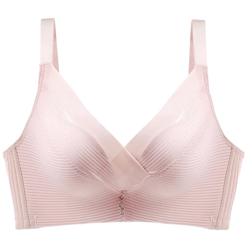 Bra Seksi untuk Wanita Bralette Push Up Lingerie Nyaman Nirkabel Pakaian Dalam Solid Wanita — image 12