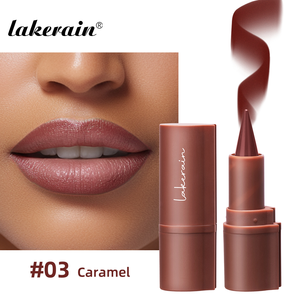 Lakerain Lipliner, matt, schwarz, braun, Samt-Lippenstift, wasserfest, nicht klebrig, konturierende Tönung, Lipliner, Buntstift, Lippen-Make-up