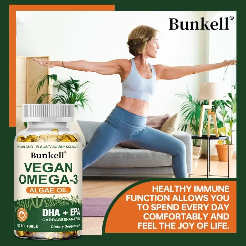Omega 3 Algae Oil | Plus DHA EPA Non GMO Overall Health | Fish Oil Substitute 120 Capsules Soft Capsules — image 4