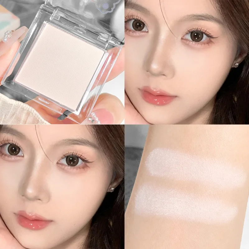 White Matte Eyeshadow Palette Cut Crease Base Highlighter Waterproof Long Lasting Brightening Eye Makeup Shell — image 9