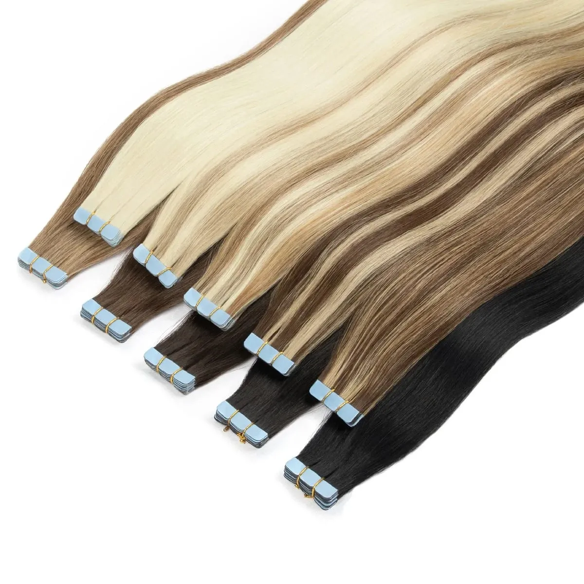 Invisible Mini Tape Hair Extensions 12-20Inch Human Hair Extentions 3x0.8cm Invisible Tape 10pcs/pack For Side Machine-Remy Hair