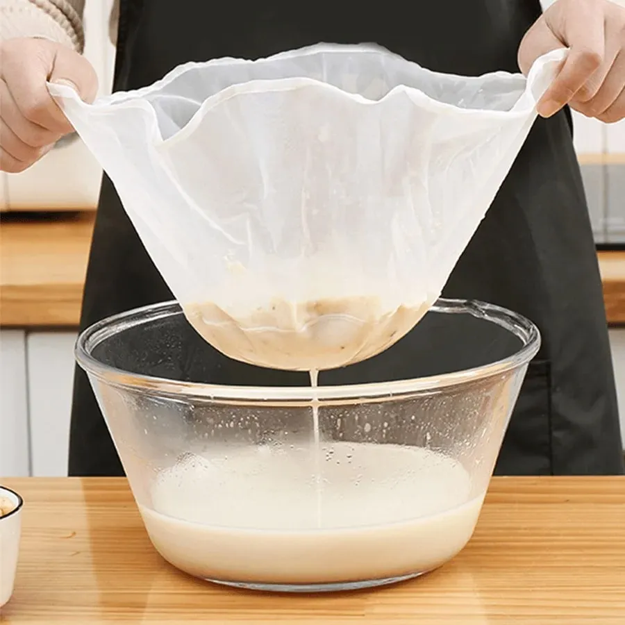 Reusable Cheese Cloth Bags-Fine Mesh Strainer for Yogurt Juice Coffee-Food-Safe Gauze Filtering Bags-Kitchen Cooking Accessory — image 4