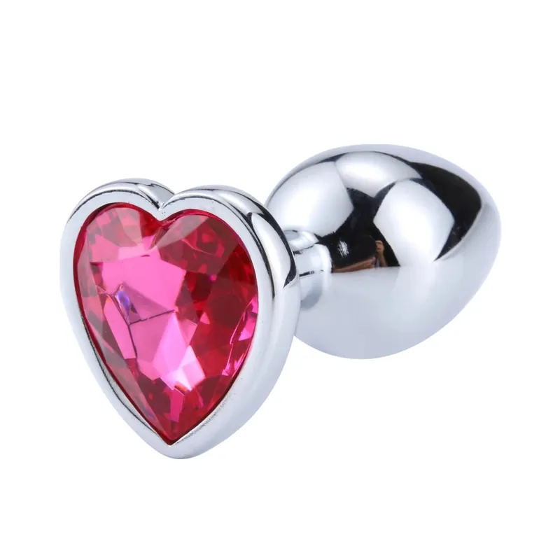 Anal Plug Heart 3 Sizes Stainless Steel Crystal Anal Plug Removable Butt Plug Stimulator Anal Sex Toys Prostate Massager Dildo — image 8