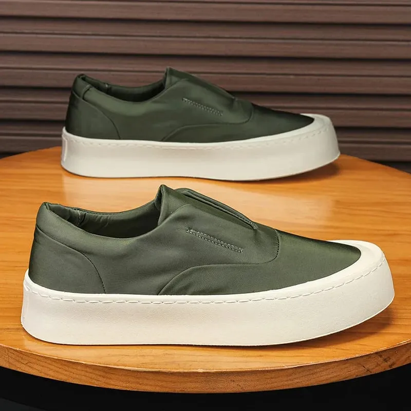 2026 Men's Canvas Casual Loafers Breathable Daily Sneakers Lightweight Comfortable Flat Footwear Free Shipping — image 3