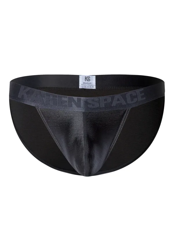 Men's Solid-Color Low-Waist Triangle Underwear Breathable Sexy Bottom Pants Trendy 1-Piece Set Mature Style Promotional Price — image 2