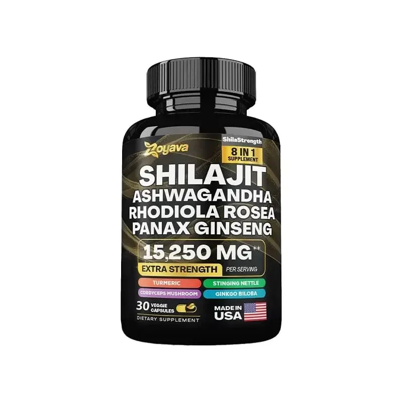 Himalaya Shilajit Ginseng Rhodiola Rosea และ Ashwagandha Extract 15250mg แคปซูลความแข็งแรงสูง Non-GMO Energy ข้อต่อภูมิคุ้มกัน