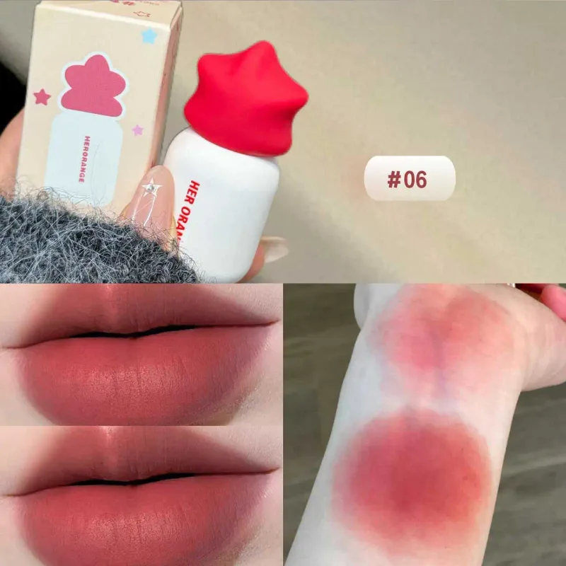 Herorange, morbido fango opaco per labbra, non si asciuga, a lunga tenuta, per un trucco conveniente per gli spostamenti quotidiani — image 11