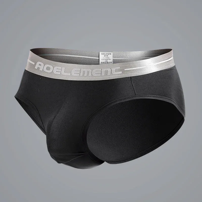 1pc Modal capsule lift U convex men's underwear bullet separate ice silk capsule pouch briefs