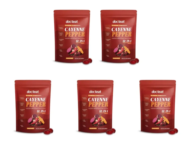 Cayenne Pepper Extract Botanical Formula Supports Circulation Immune Health &Daily Vitality180 Softgels Dietary Supplement