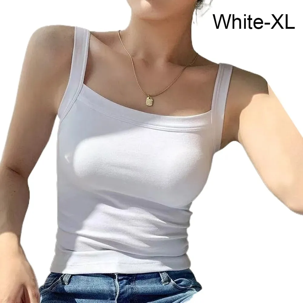 Casual Sleeveless Summer Tank Tops Slim Underwear Cami Top Shirt Camisoles Vest Corset Sports Activities — image 13