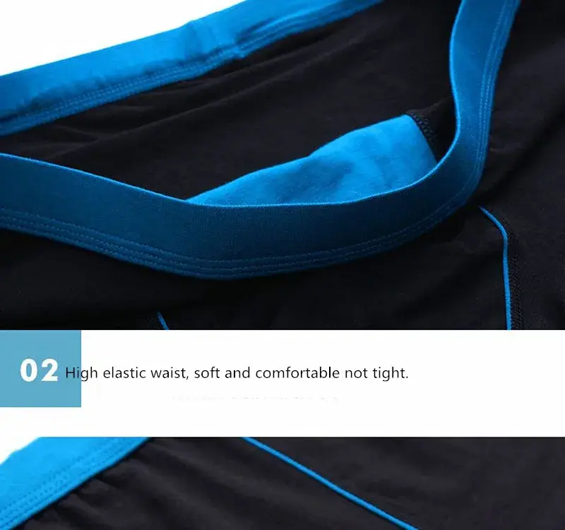 6pcs/Lot Large Size Seamless Underwear Men Solid Cotton Boxer Shorts Men's Panties Breathable Boxers Mens Pack Underpants Man