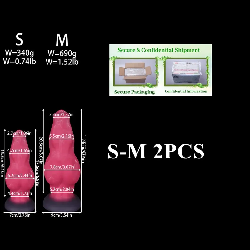 5size Giant Dildo Soft Silicone anal plug big ass xxxxl butt plug Dog Eggs Dick dildo sex toys for man women adults 18 plus bdsm