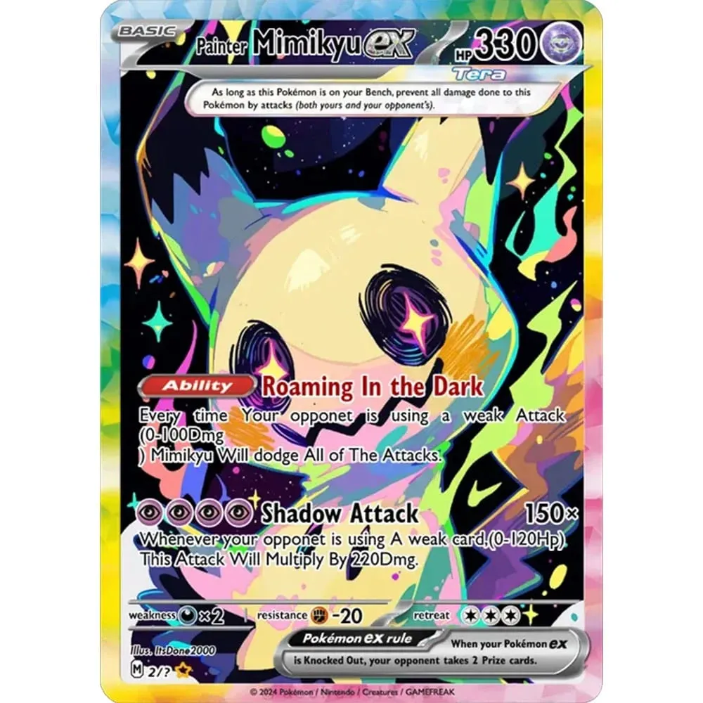 TCG Collection Cards Mimiku DIY High Quality Self Made Single Card Classic Game Anime Card Gift Toy