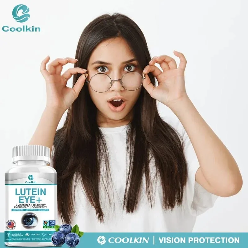 Luteïnesupplement - Vitamine A + Bosbes Ogentroost + GO JI Wolfberry om vermoeidheid en droogheid van de ogen te verlichten Capsules