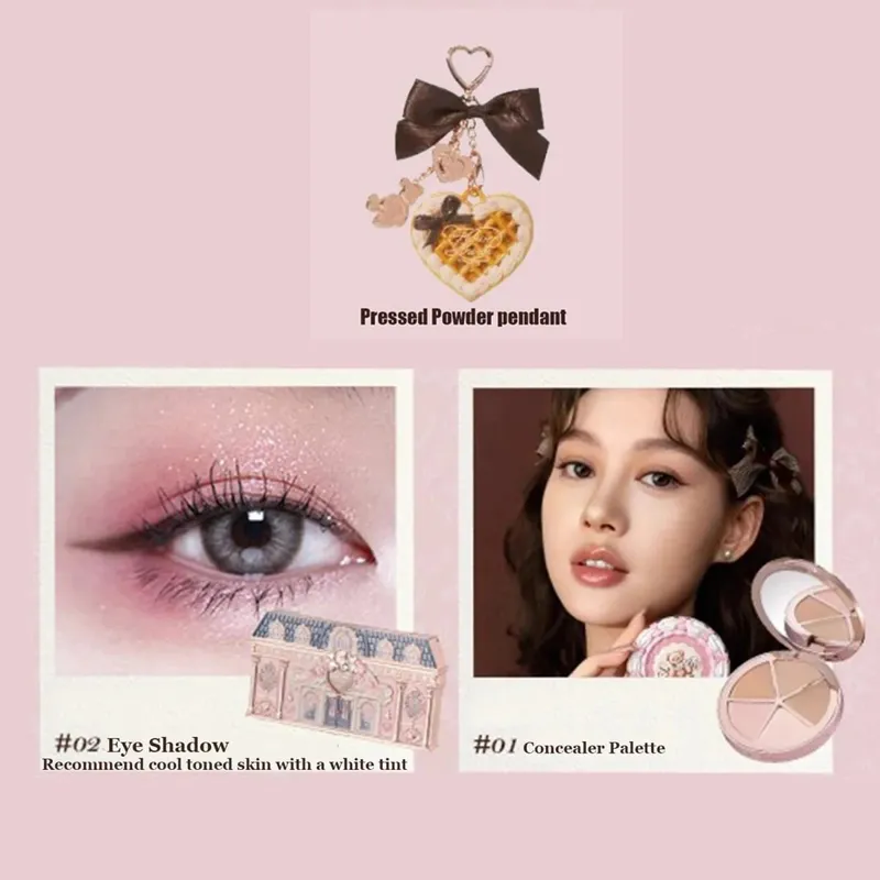 Flowerknows Makeup Presentset Little Angel Bunny Garden Shell Smycken Lip Glaze Blusher Flower Know SWEETIE BEAR Blush Concealer — image 12