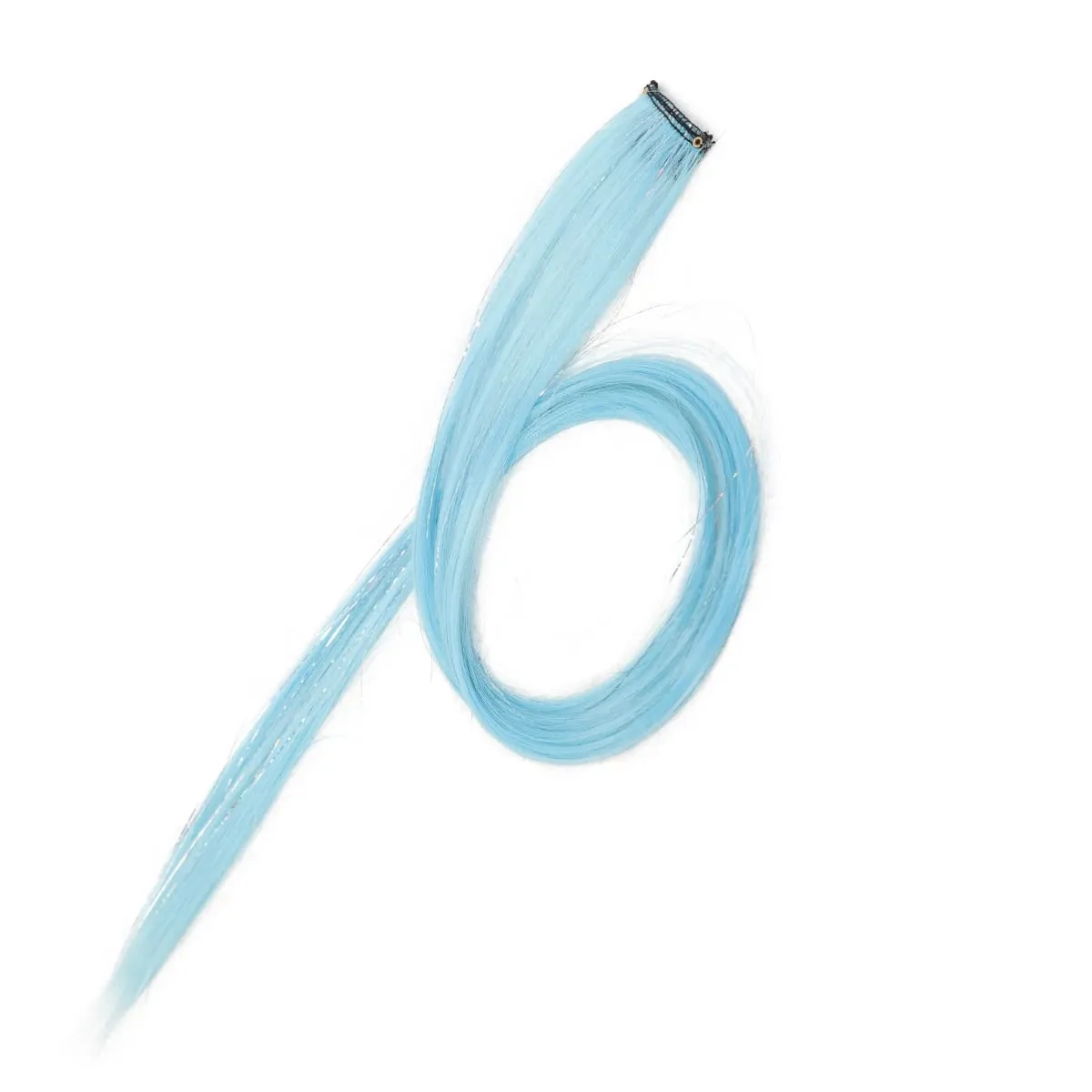 1pcs 24inch Colored Clip in Hair Extensions Long Straight Colorful Highlights Hair Pieces Synthetic Rainbow Hairpieces for women — image 7