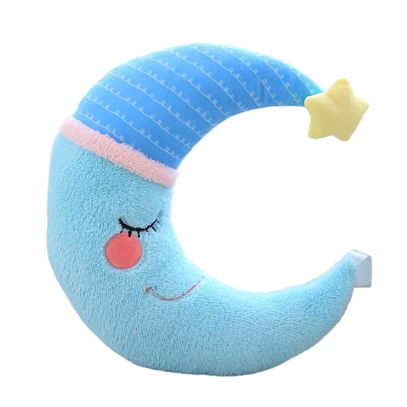 Fantastische Star Cloud Moon Rainbow Pluche Kussen Gevuld Sky Natuurlijk Kussen Geel Roze Blauw Verlegen Emotie Plushie Decoratie Cadeau — image 15