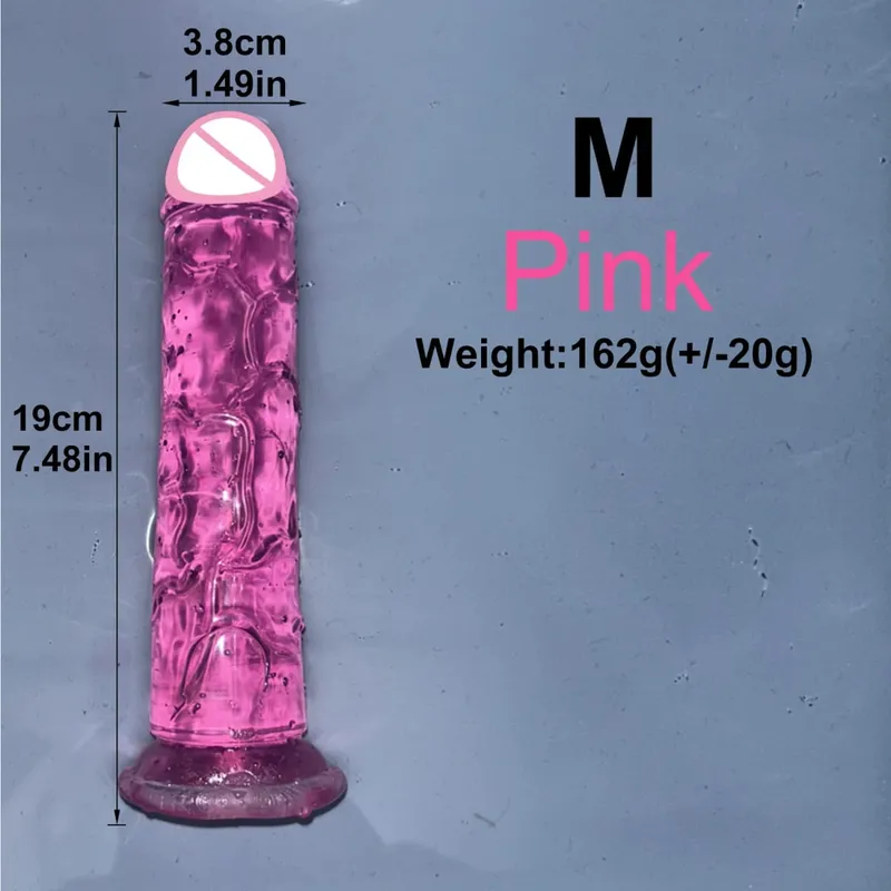 Ucuz 5 Renk Küçük Şeffaf Yapay Penis Vantuz Jöle Dick Kadın Erotik Anal Seks Oyuncakları Yumuşak Klitoris Vajinal Masturbators Penis — image 19