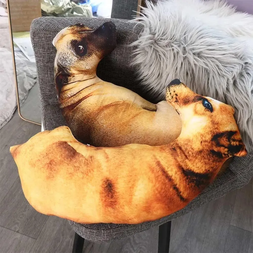 Hound 3D Lifelike Animal Throw Pillow Soft Creative Dog Pillow Cushion Home — image 5