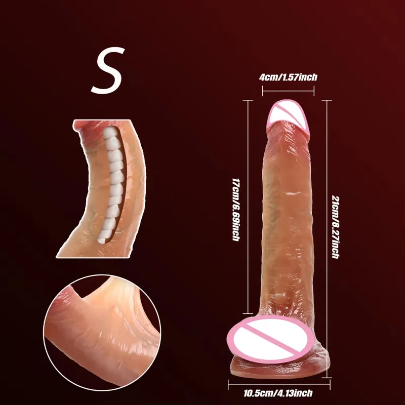 Realistic Silicone Dildo Black Soft Penis Sliding Foreskin Cock Male Genitals Vaginal Masturbation Suction Cup Dick Anal Sex Toy — image 17