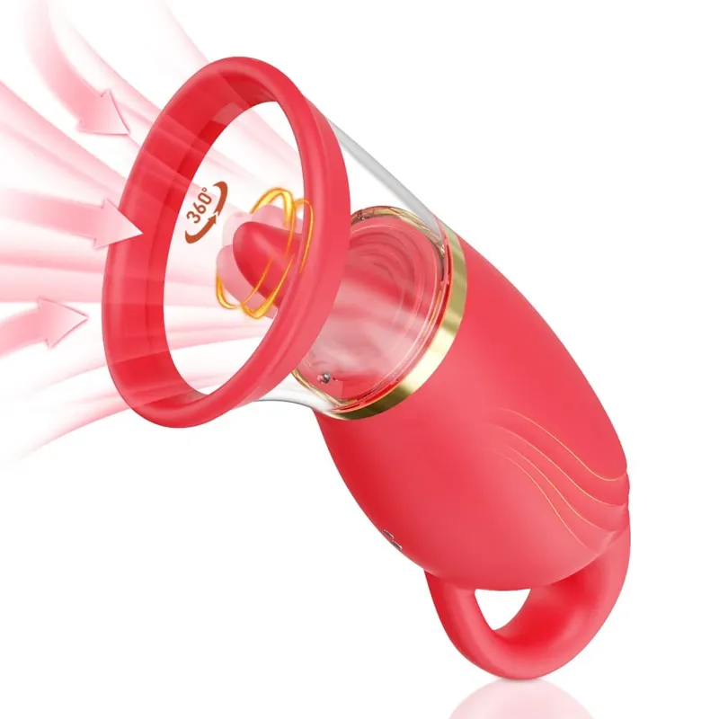 Sucking Licking G spot Vibrator Rose-Sex Toy Adult Sex Toys Removable Cup Clit Nipple Stimulation 360° Rotation Vibrators 18+ — image 10