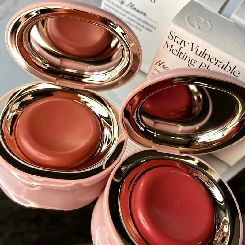 Raro set per il trucco di bellezza Punti salienti liquidi Rimane umido e non si secca Blush Crema Lustrous Moist Nature Liquid Blush