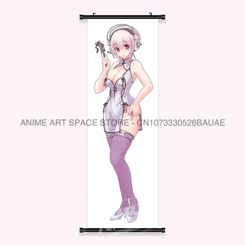 Video game Wall Artwork Canvas Scrolls Picture Anime Movie Role Poster Hanging Painting Print Home Decoration For SUPER SONICO