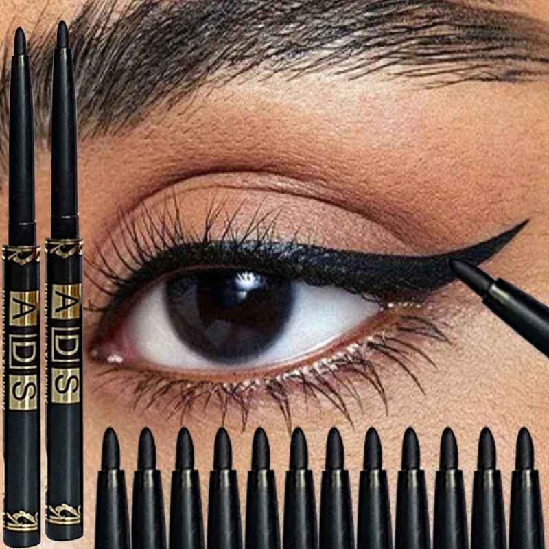 Αυτόματο Gel Eyeliner Μολύβι Αδιάβροχο Μαύρο Μάτι Liner Twist-Up No Sharpening Easy Glide Μακιγιάζ για γυναίκες — image 2
