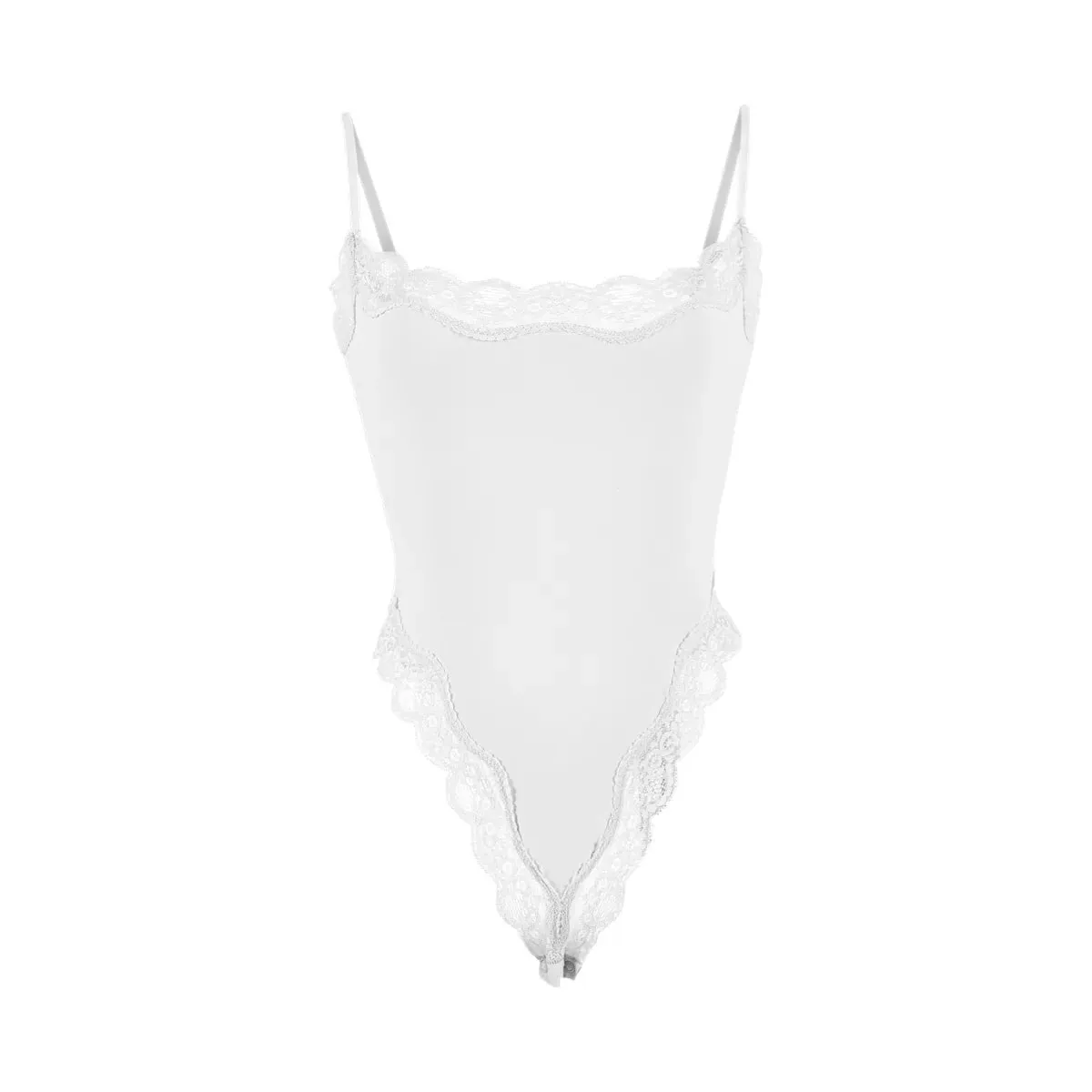 Lace Camisole Bodysuit Women Solid Sleeveless Backless Body Shaper Jumpsuit One Piece Sexy Slim Bodycon Rompers Summer Tank Tops — image 7