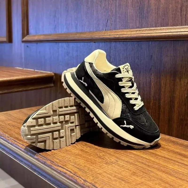 Casual Shoes Men's Sports Shoes Summer Casual Thick Soled Men's Shoes Soft and Comfortable Non-slip Outdoor Fashion Board Shoes — image 7
