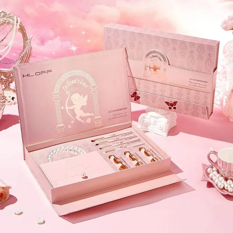 ชุดของขวัญแต่งหน้า – พาเลทอายแชโดว์และลิปสติกชุดความงามเต็มหน้า ของขวัญวันวาเลนไทน์ที่สมบูรณ์แบบสำหรับแฟนและภรรยา