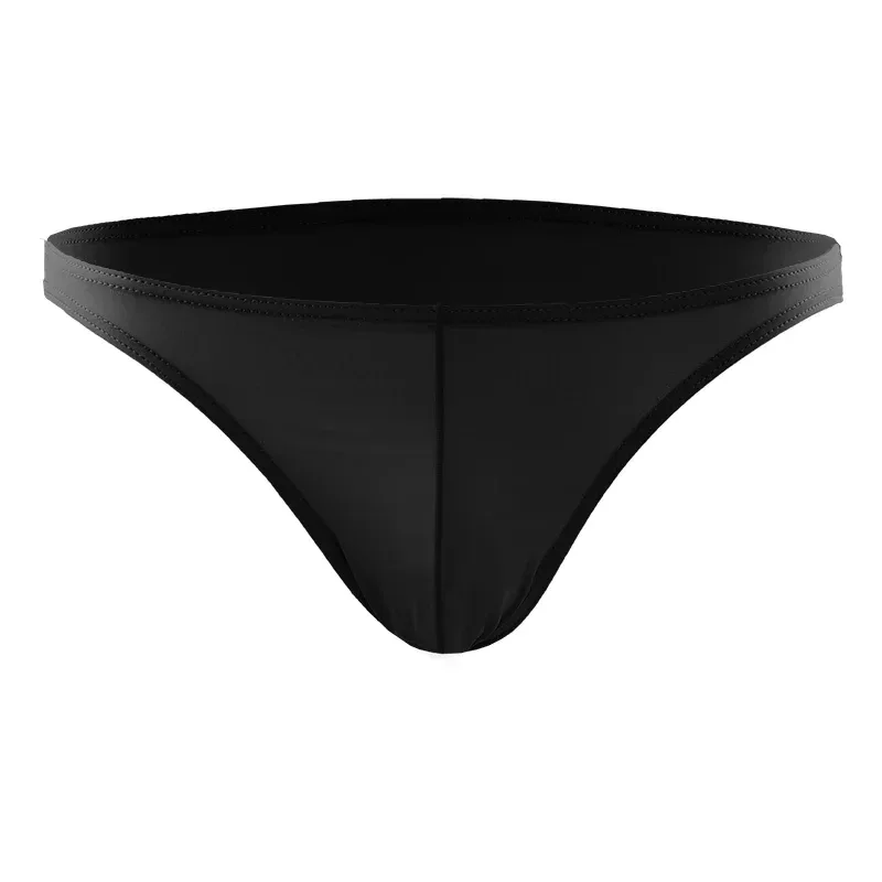 Summer Men's Breathable Ice Silk Underwear - Thin Style, Sexy Low-Waist Tight Fit, Seamless Small Triangle Bottom — image 2