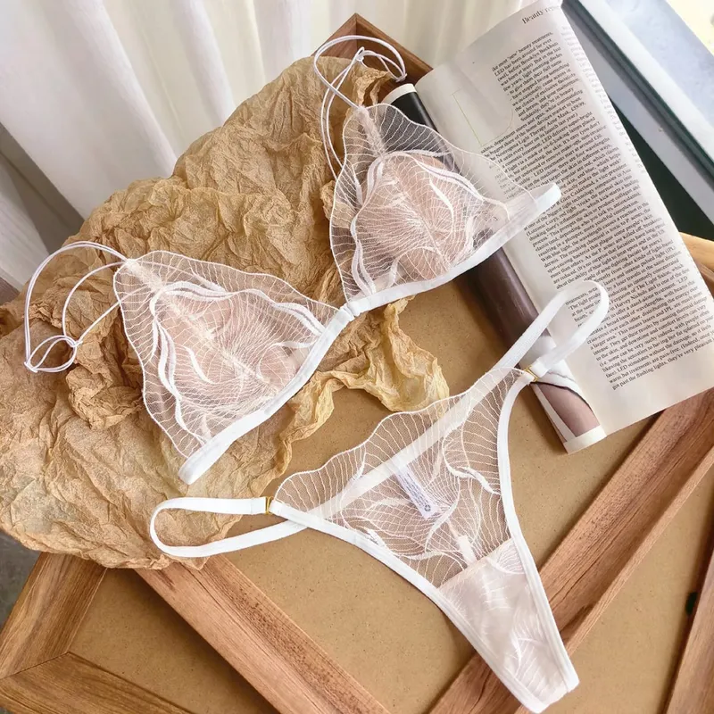 Summer Lightweight French Front Button Bra Set Thin Breathable Beauty Back Lingerie Casual Daily Women Underwear 32-38 — image 10